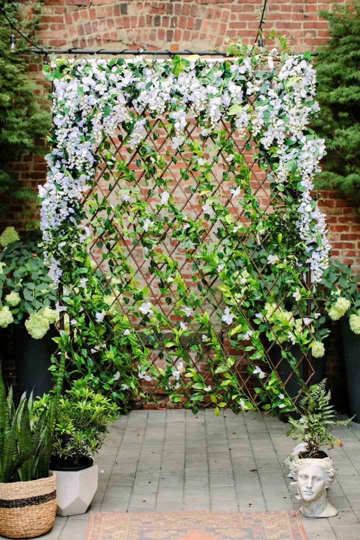 Wisteria Trellis Ceremony Backdrop