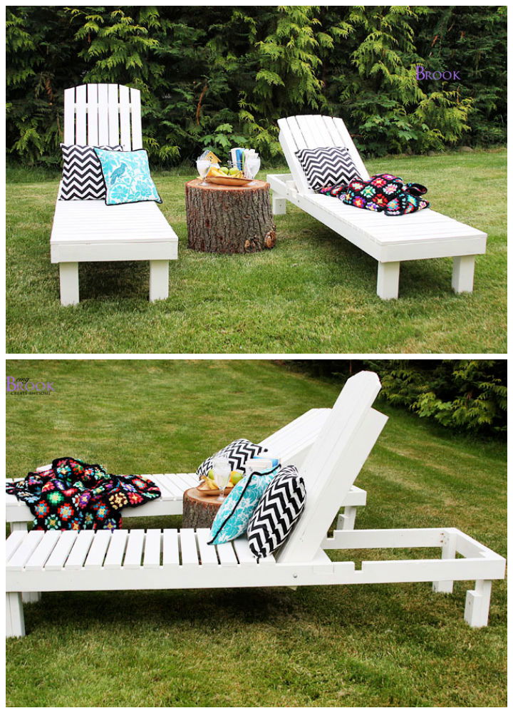 15 Free DIY Chaise Lounge Plans with Step by Step Instructions