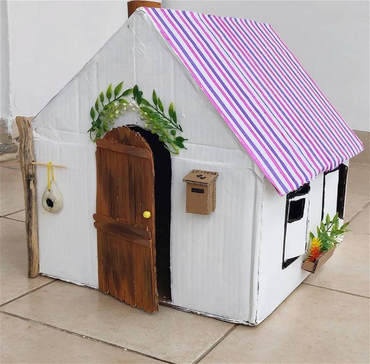 diy cardboard barbie house