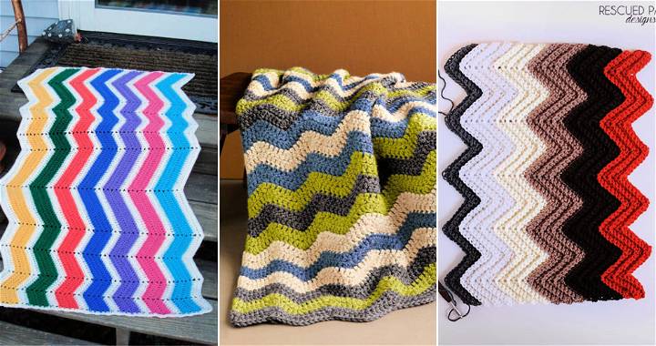 free chevron crochet afghan patterns