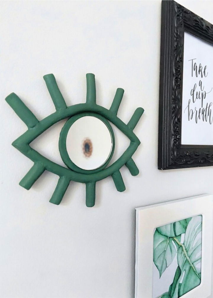 Clay All-seeing Eye Mirror Wall Decor Ideas