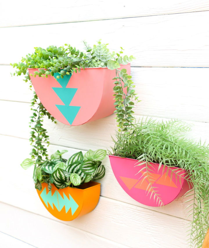 Colorful Outdoor Wall Planters