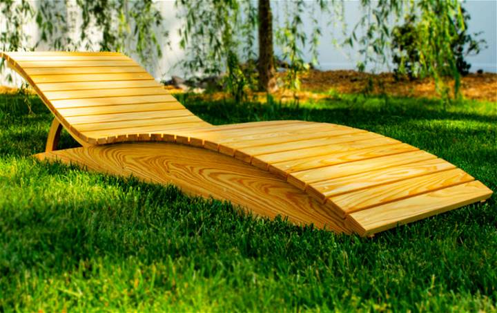 How to Build Outdoor Chaise Lounge