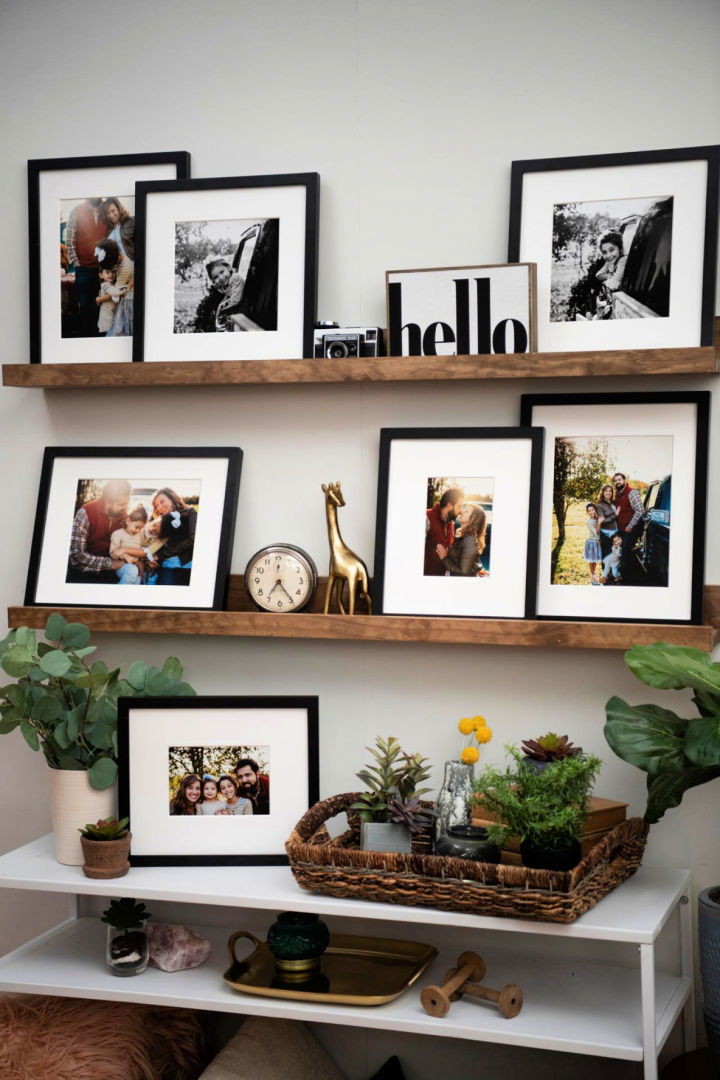 How to Make a Wooden Photo Ledge