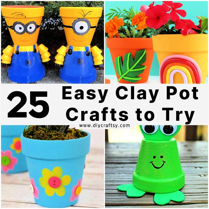 decorative clay pot crafts