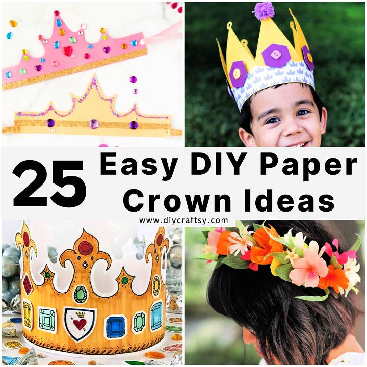 DIY paper crown ideas