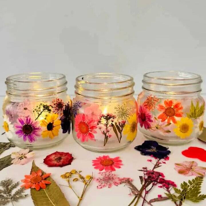How to Make a Pressed Flower Jars