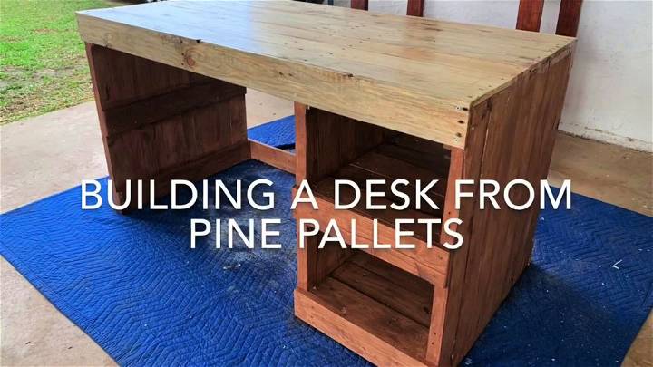 Handmade Solid Timber Desk Using Pallets