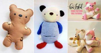 free teddy bear patterns with downloadable PDF sewing pattern