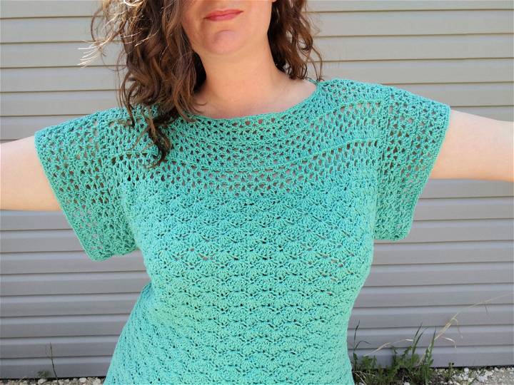 Aerwyna Blouse Free Crochet Pattern