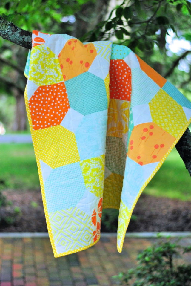 Citrus and Mint Baby Quilt Pattern