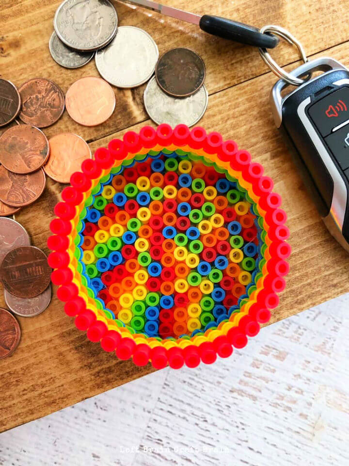 Colorful Perler Beads Change Holder