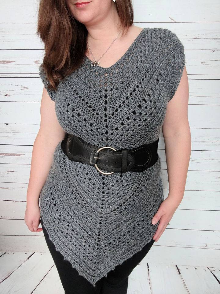 Crochet Angles Tunic - Step By Step Instructions