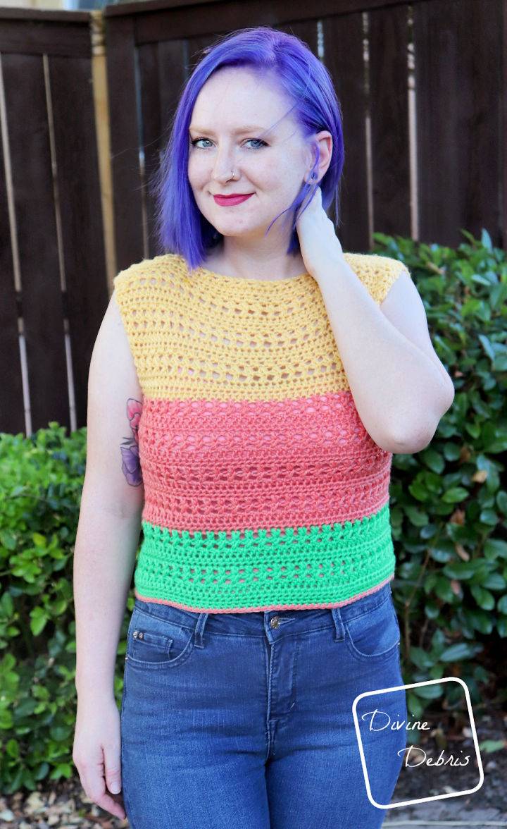 Free Crochet Sherbet Shirt Pattern