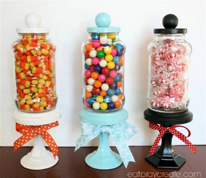 DIY Apothecary Candy Jar Decoration