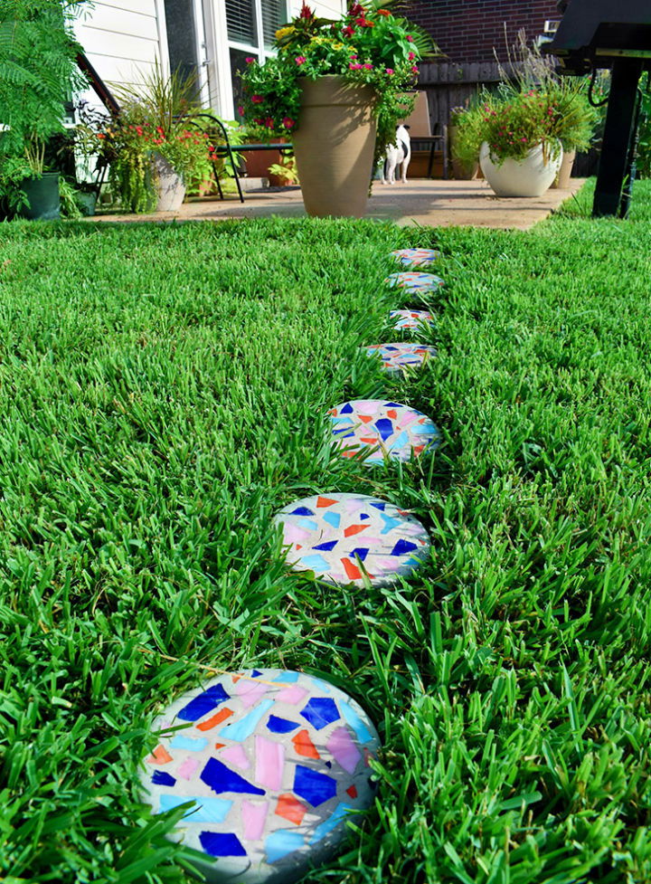 DIY Terrazzo Stepping Stones