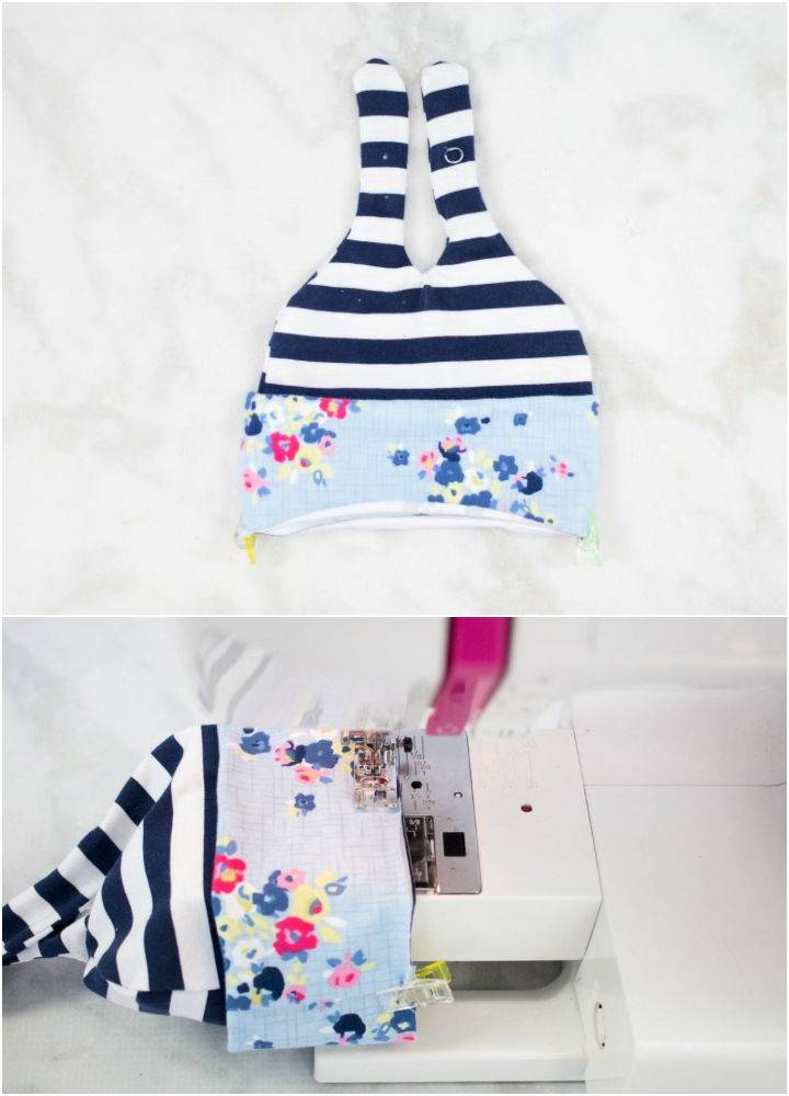 Double Top Knot Baby Hat Sewing Pattern