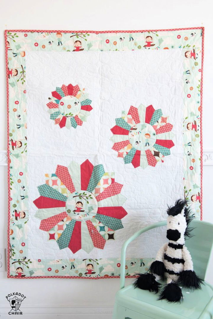 Dresden Burst Baby Quilt Pattern