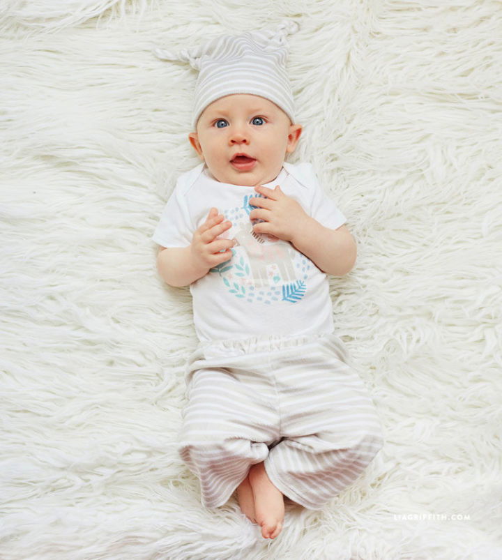 Baby Pants and Matching Hat Sewing Pattern