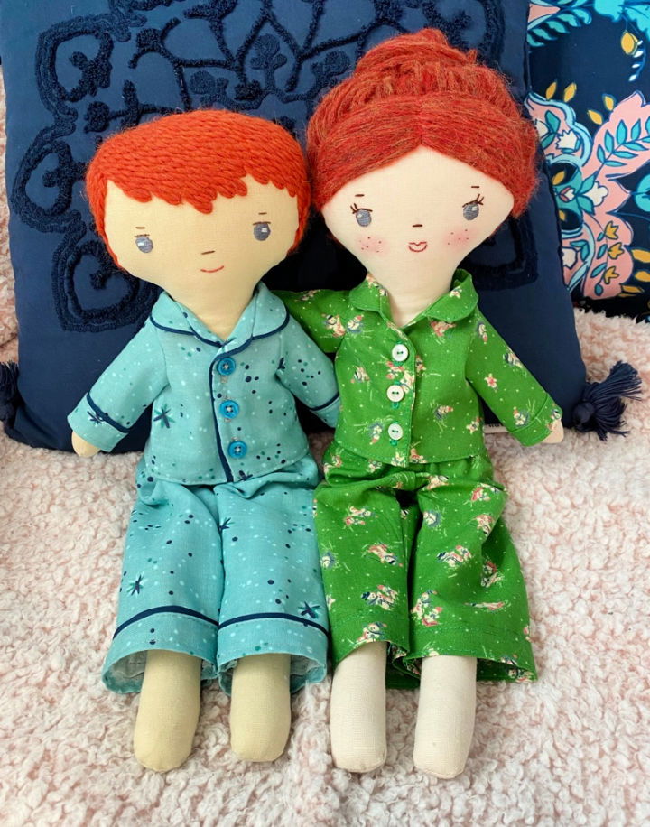 Free Doll Pajamas Sewing Pattern