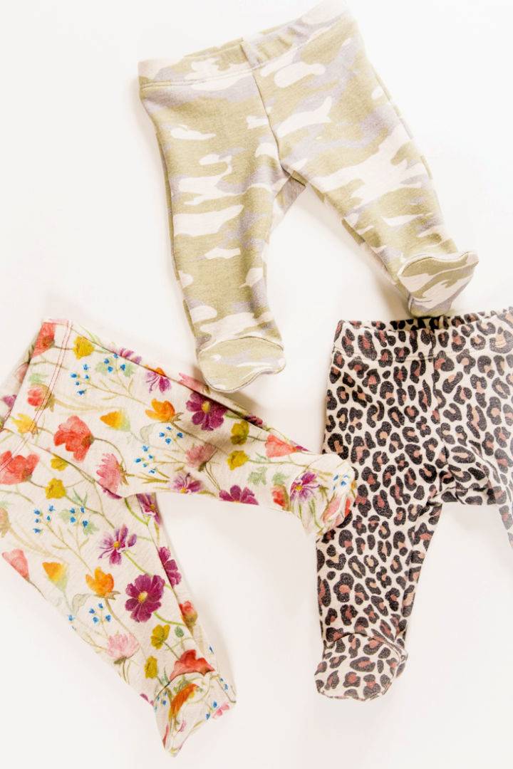 Free Footed Baby Pants Pattern 1