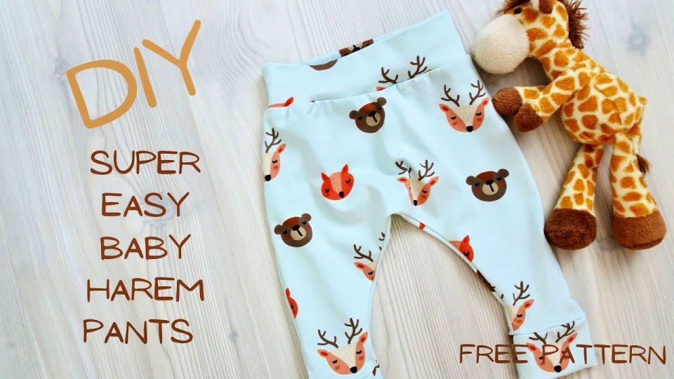 Knee Patch Baby Pants Free Pattern with the Cricut Maker - Sew