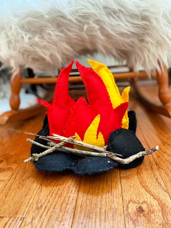 How to Sew a Felt Campfire - Free Patterns