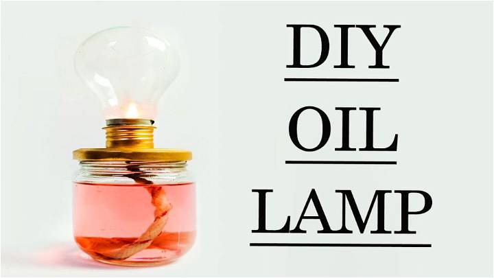 Make a Masson Jar Oil Lamp for the Bedroom