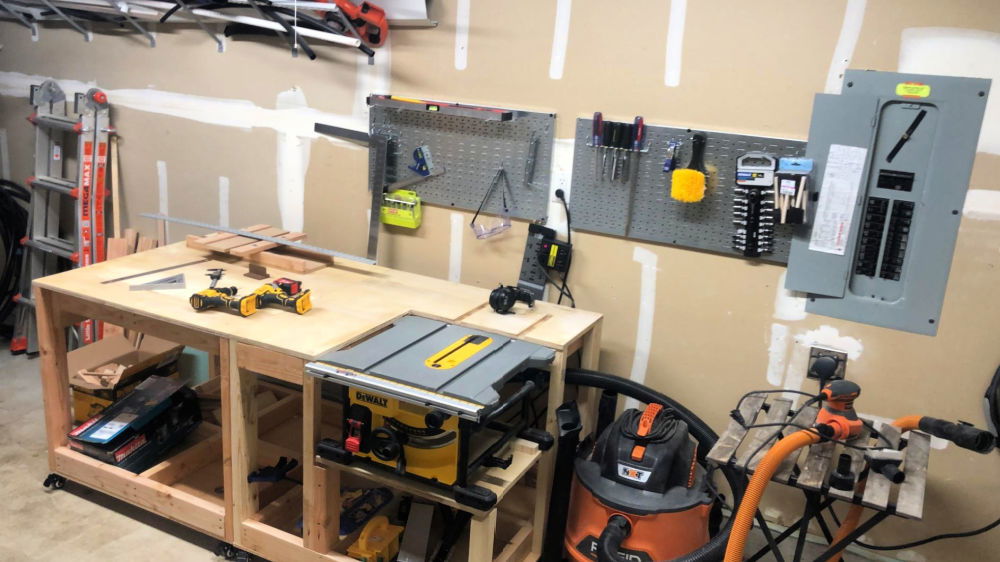 Hybrid Table Saw in workshop