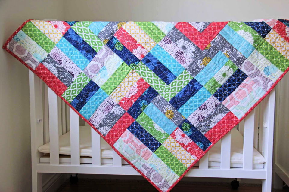 Sewing a Jelly Roll Jam Quilt - Free Pattern