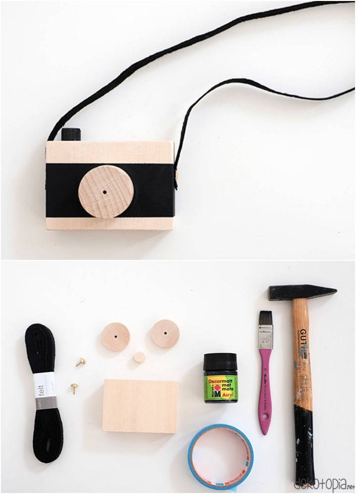 Make Toy Camera Out Of Wood Yourself