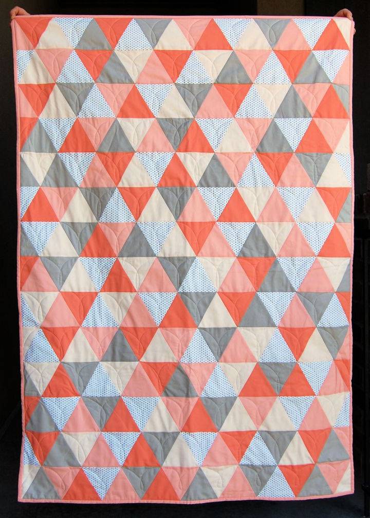 Mod Triangle Baby Quilt Pattern