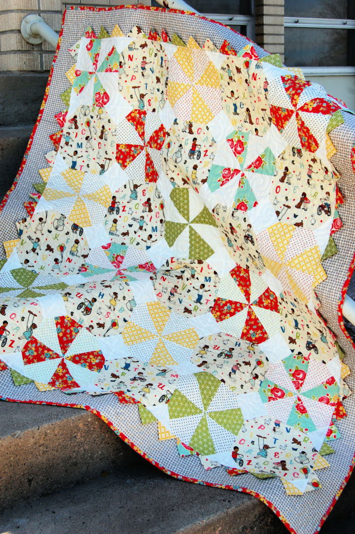 Prairie Pinwheel Baby Quilt