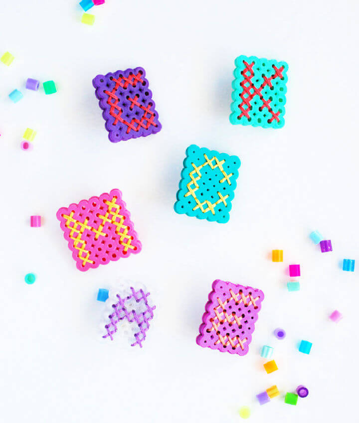 DIY Fast Food Perler Bead Coasters - The Makeup Dummy