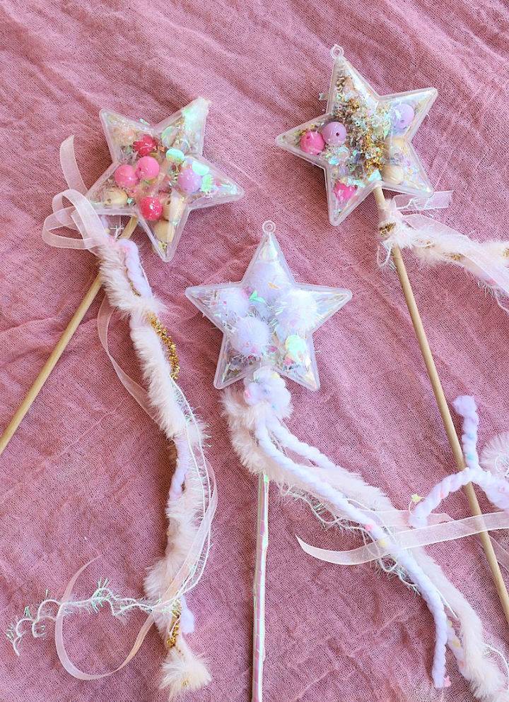 DIY Star Confetti Fairy Wands