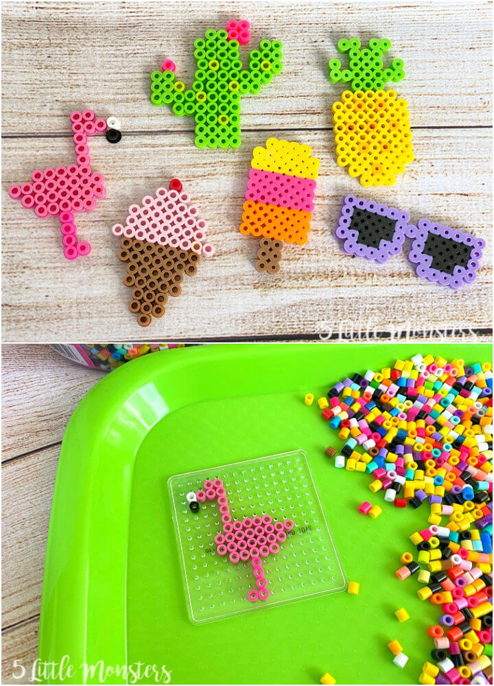 Gifts Kids Can Make: Hama Bead Keyring Owls - Red Ted Art - Kids