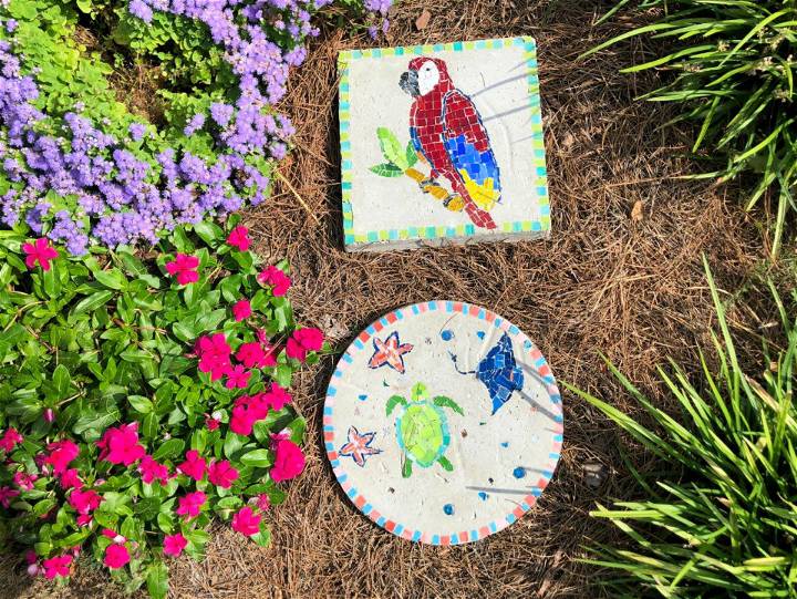 Turn Kids Artwork Into Garden Stepping Stones