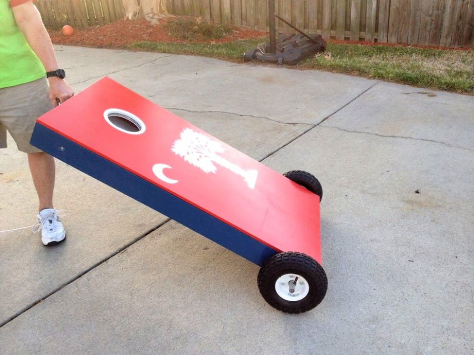 Rolling Cornhole Boards