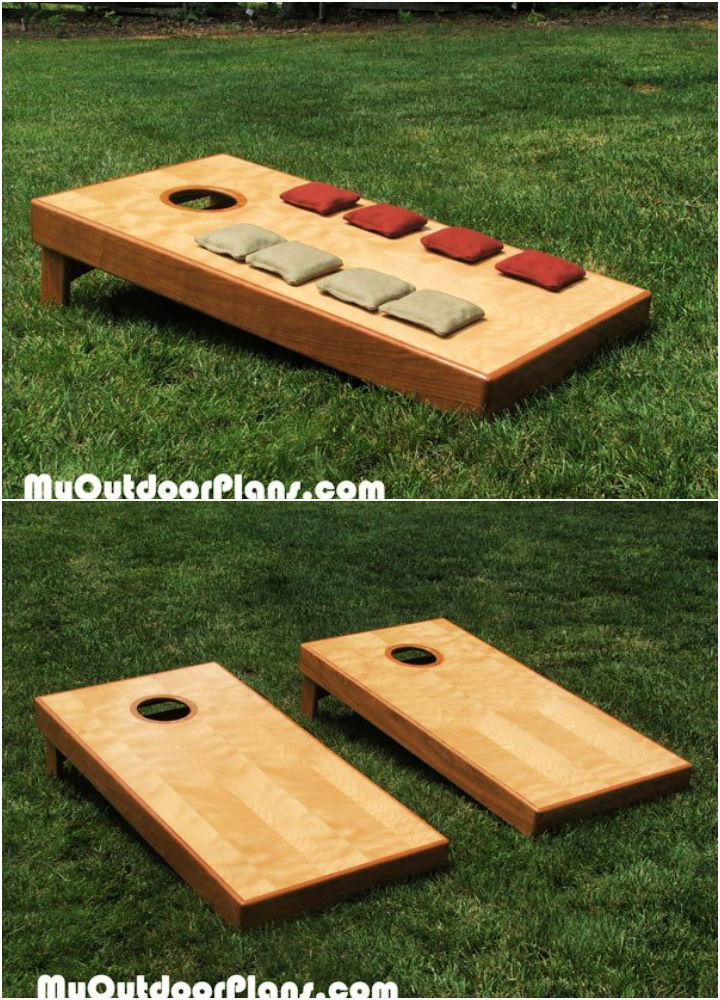 Wooden Cornhole Game Board Ideas