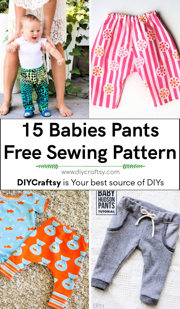 15 Free Babies Pants Pattern to Sew at Home