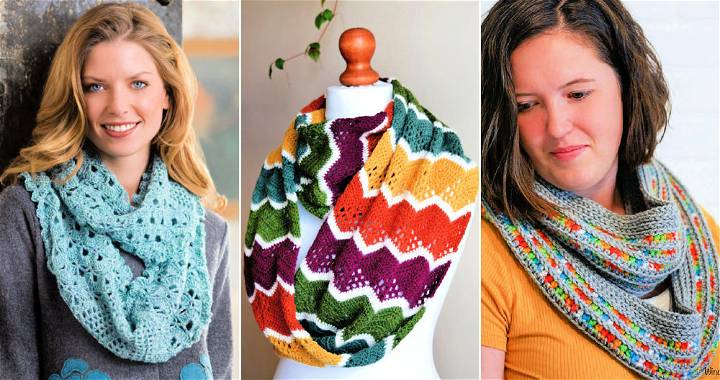 40 Free Infinity Scarf Crochet Patterns
