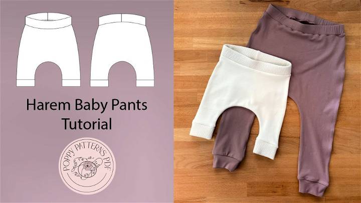 Baby Child Harem Baby Pants Tutorial Free Pattern