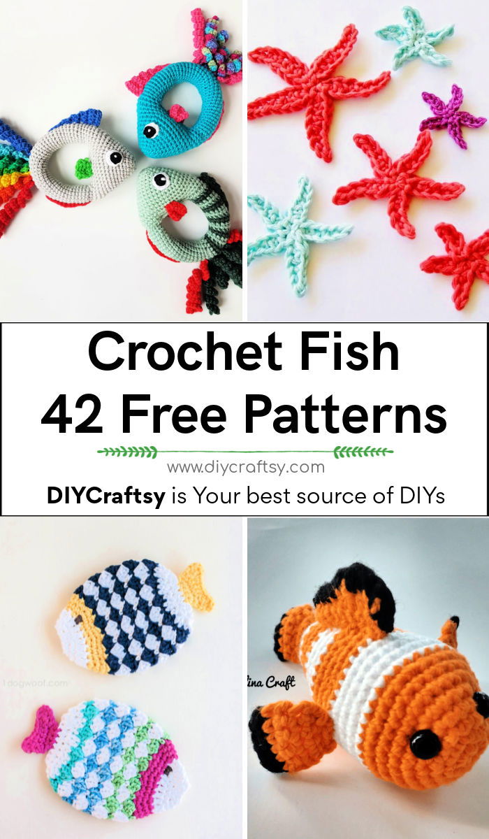 37 Free Crochet Fish Patterns + PDF to Download 2021 Updated