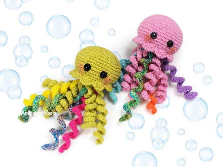 Happy Jellyfish Amigurumi Crochet Pattern