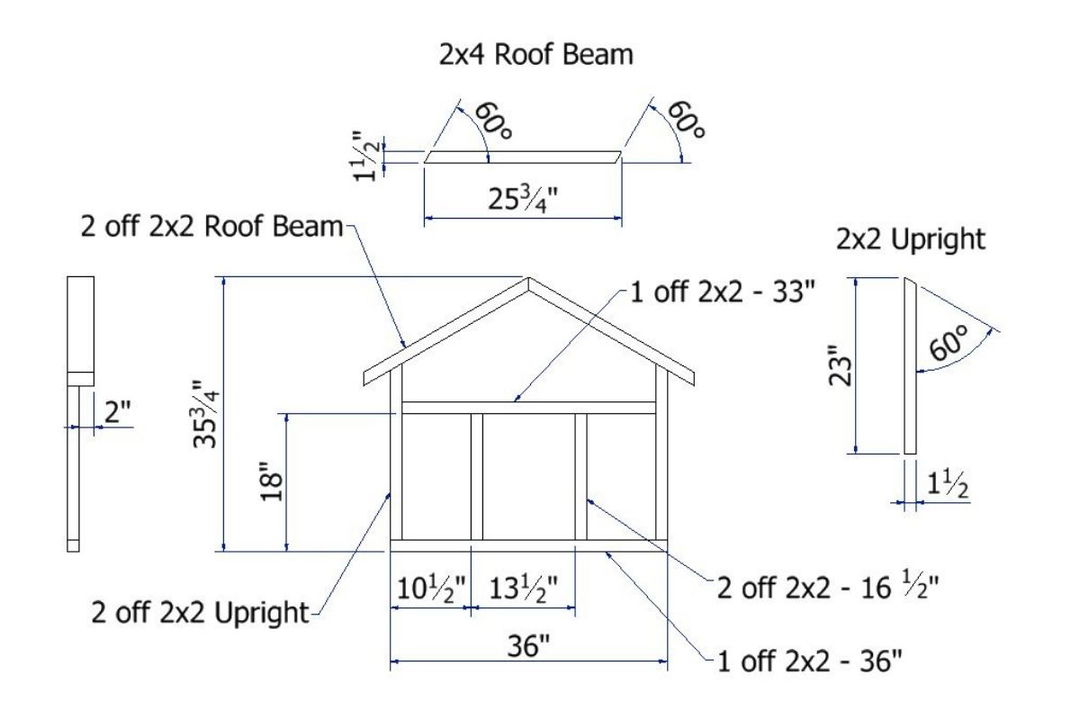 Building the Front Frame of dog house