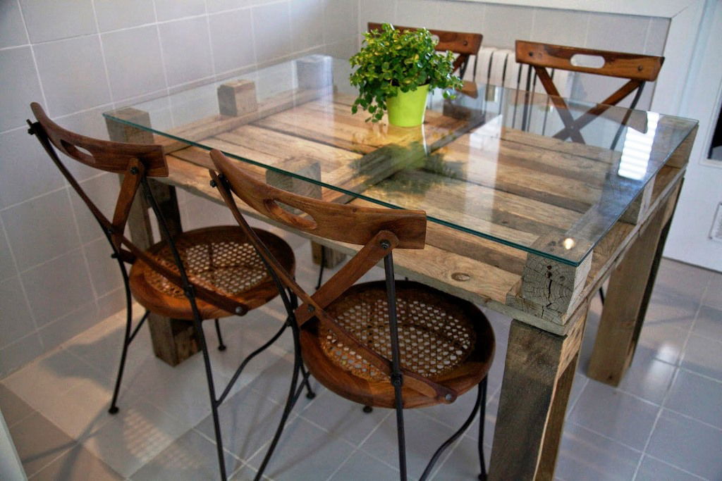 Glass Topped Coffee Table