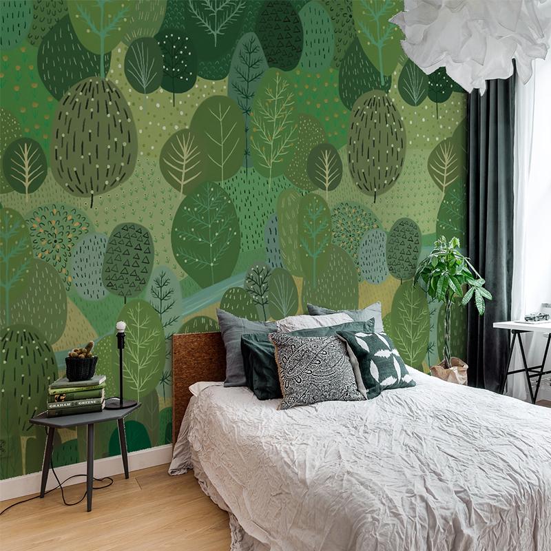 vitality wallpaper mural for living room 1