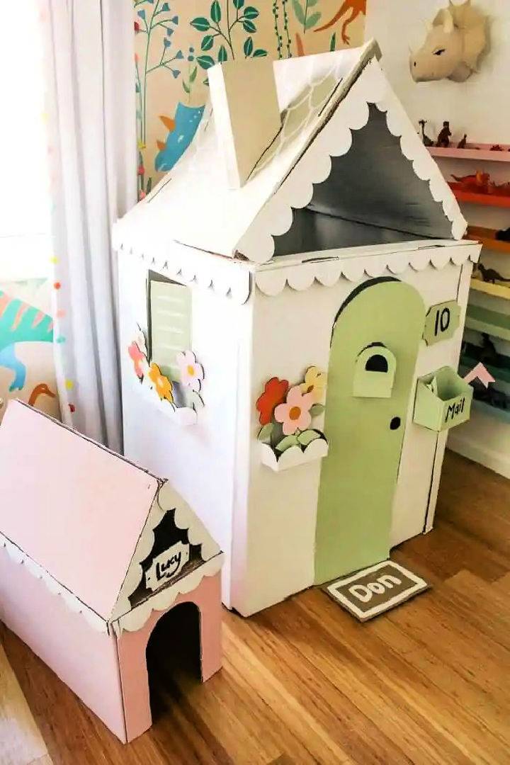 DIY Cardboard House for A Kid