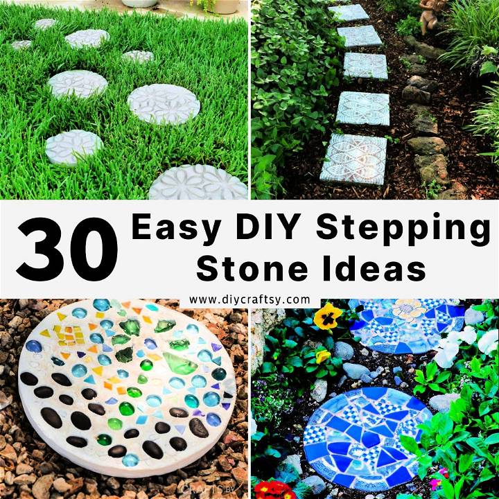 DIY stepping stone ideas