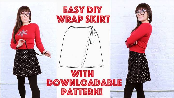 Easy Wrap Skirt With Sewing Pattern